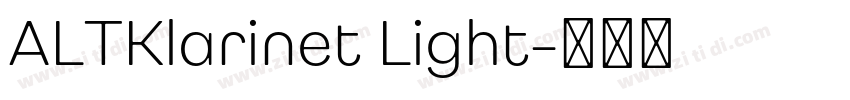ALTKlarinet Light字体转换